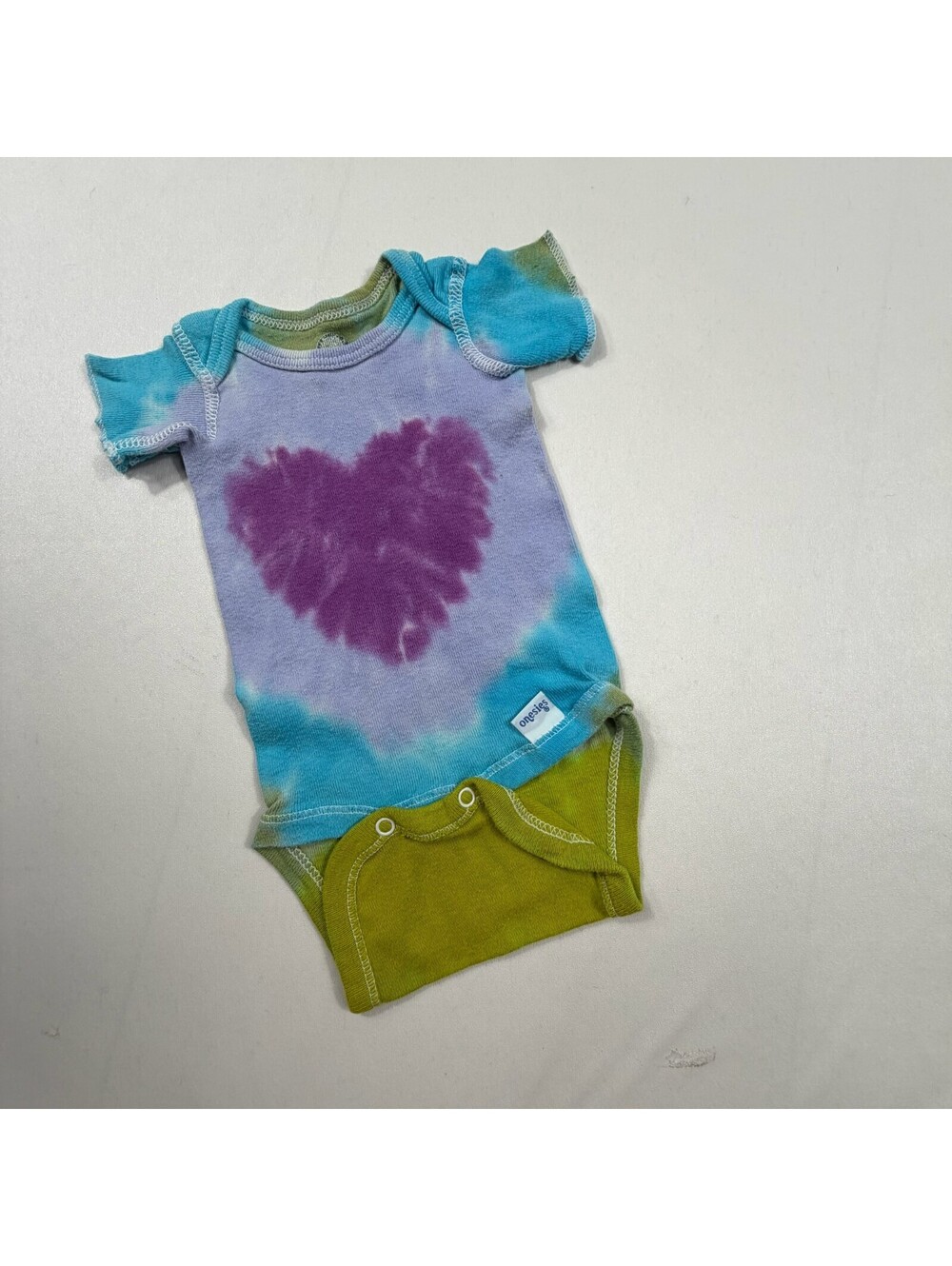 Gerber Just Born Tie-Dye Baby Onesie Bodysuit 100% Cotton